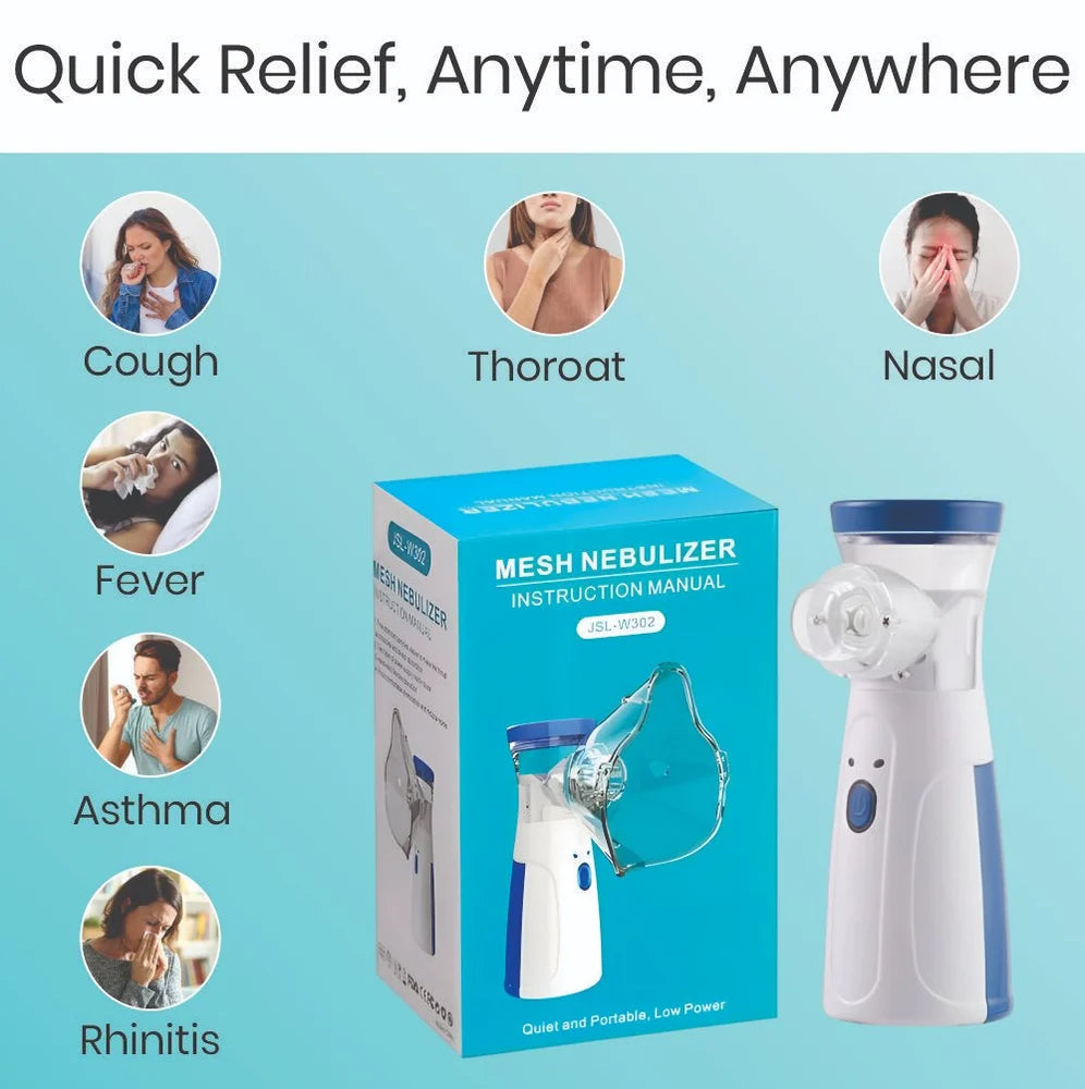 Portable Mesh Nebulizer (White)